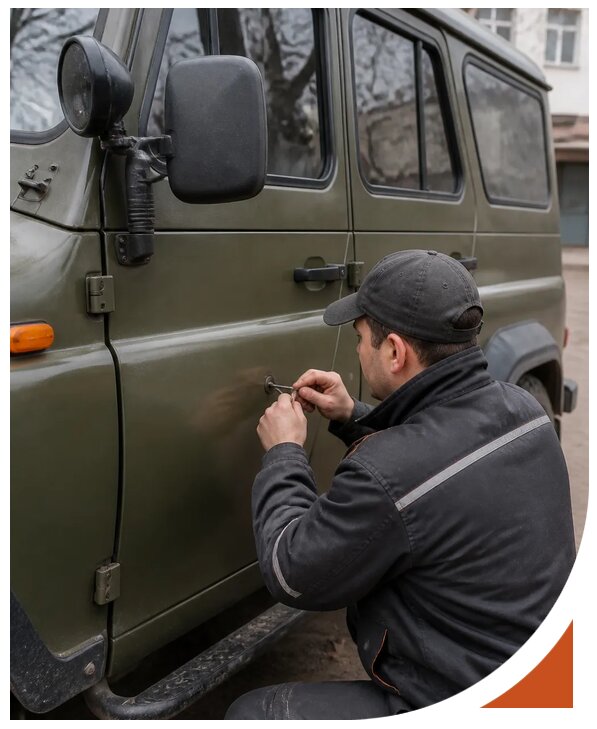 Профессиональное вскрытие автомобиля УАЗ без повреждений в Рыбинске